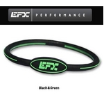 EFX（イーエフエックス） パフォーマンス リストバンド オーバルブレスレット ブラック×グリーン[正規品]4001568-217 Mサイズ