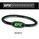 EFX（イーエフエックス） パフォーマンス リストバンド オーバルブレスレット ブラック×グリーン[正規品]4001568-217 Lサイズ