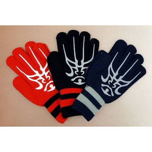 ★☆Rawlings(ローリングス) ☆★ ☆WAJIKARA ワジカラ☆ 防寒用ニット手袋『両手用』 ブラック(90) F(フリー) 【4セット】