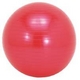 エクササイズ エクササイズボール&ソフトトレーニングボール&マットの3点セット レッド(23) 55CM 【2セット】