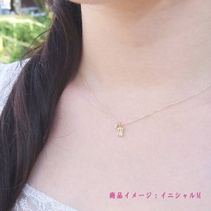  Beji(ベジ) K10ゴールド イニシャルYネックレス (天然ダイヤ付き) ホワイトゴールド TJ200910005BE