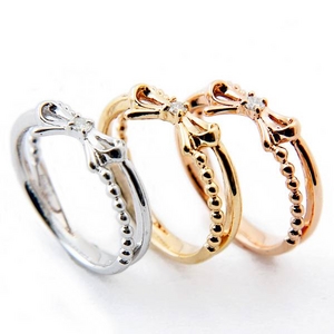  Beji(ベジ) 〜elegant style series〜 ribbon/リング 11号 tj200909005be K10 イエローゴールド