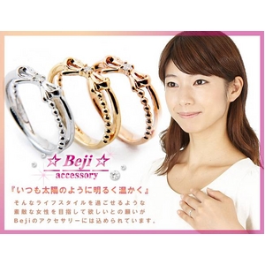 Beji(ベジ) 〜elegant style series〜 ribbon/リング 11号 tj200909005be K10 ピンクゴールド