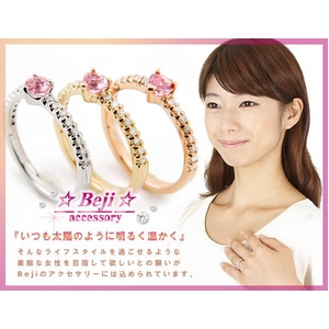 Beji(ベジ) ～elegant style series～ love/リング 11号 tj200909006be K10 ピンクゴールド