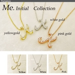 me. 【95-0321】イニシャルネックレス‘K'(PinkGoldコーティング) TJ201002104ME