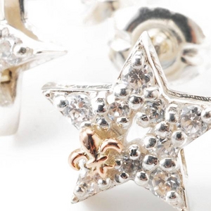 Arpege(アルページュ) STARRY NIGHT/ピアス星【シルバー925】【矢部美佳さん着用】