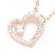 Beji(ベジ) heart to heart/ネックレス/Natural Pink Heart×White Heart【czダイヤ】