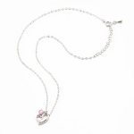 Beji(�x�W) heart with star/�l�b�N���X/Sparkle Silver�~Pink Stone�ycz�_�C���z