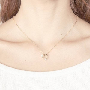 Beji(�x�W) heart with star/�l�b�N���X/Light Yellow �~White Stone�ycz�_�C���z�y�Ԍ˂������񒅗p�z