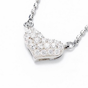 Beji(xW) heartpF/lbNX/Sparkle Silver~White Stoneycz_Cz