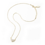 Beji(�x�W) heart�p���F/�l�b�N���X/Light Yellow�~White Stone�ycz�_�C���z