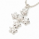 Beji(ベジ) star cross/ネックレス/Sparkle Silver×White Star【czダイヤ】