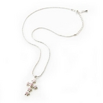 Beji(�x�W) star cross/�l�b�N���X/Spakle Silver�~Pink Star�ycz�_�C���z