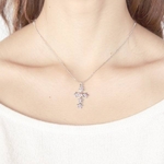Beji(�x�W) star cross/�l�b�N���X/Spakle Silver�~Pink Star�ycz�_�C���z