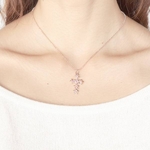 Beji(�x�W) star cross/�l�b�N���X/Natural Pink�~Pink Star�ycz�_�C���z�y�Ԍ˂������񒅗p�z