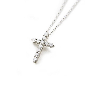  Beji(ベジ) 18金ダイヤcross/ネックレス【ホワイトゴールド】
