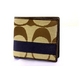 COACH�i�R�[�`�j ���z�i��܂���z�j �����Y�V�O�l�`���[ C �X�g���C�v �_�u���r���t�H�[�h �R�C�� �E�H���b�gF74246KH/DE 