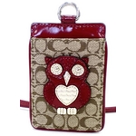 COACH（コーチ） 「フクロウ」モチーフ ランヤード IDカードケース F61121SV／MC