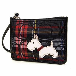 COACH(コーチ) OUTLET シグネチャー ストライプ タータン スコッティ ドッグ ID スキニー/パスケース コインケース F48073SV/MC