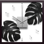 s[tpltF-style Clock Monstera deliciosa/Sumi(XeEfVIT)