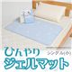 ひんやりジェルマット シングル（小） カバー無 洗える 雪柄 60*90cm FCD-81016
