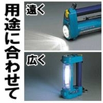 ツインバード ハンディー多機能蛍光灯ランタン LS-3562BL 【災害時の備えに】FM/AMラジオ、警報サイレン、サーチライト、蛍光灯ランタンがついた多機能ランタン！ 