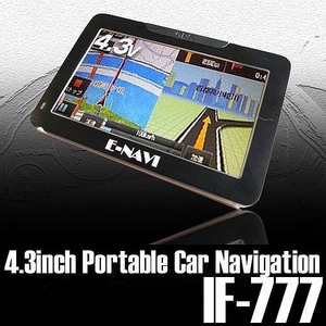 E-NAVI 4.3インチポータブルカーナビゲーション IF-777 ポータブルナビ