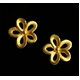 24K純金ピアス【フラワー】