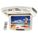 9.5インチ天吊り液晶モニター XCM-9502R 【フリップダウンモニター】 FMトランスミッター搭載【ルームランプ内蔵】電動開閉モニター 入力2系統出力1系統 リモコン付き
