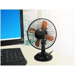 GREENHOUSE（グリーンハウス） USB首振り扇風機 GH-USB-FAN 乾電池でも使用可 レトロな首振り機能、上下の角度調整、弱強の2段階の風量選択機能付! クラシックブルーCB