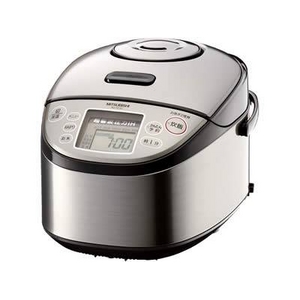 MITSUBISHI(三菱) 炊飯器 NJ-TE10-S 超音波圧力IHジャー炊飯器(5.5合炊き)「超音波吸水」、1.2気圧105℃「大沸騰圧力」
