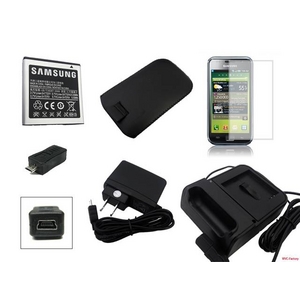 GALAXY S 充電器&予備バッテリー&レザーケース&液晶シート