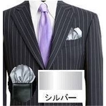 ポケットチーフ フィックス・ポン ツーピークスシルバー