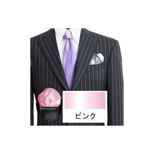ポケットチーフ フィックス・ポン スリーピークス ピンク