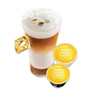 Nestle(ネスレ) ホームバリスタシステム NESCAFE Dolce Gusto(ネスカフェ ドルチェグスト) 専用カプセル ラッテマキアート LAM16001 8杯分×4セット 【エスプレッソマシーン】