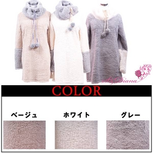 ふわもこワンピ!!3904-00072 ホワイト