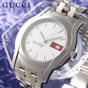 腕時計(メンズ)【GUCCI】グッチGUCCI（グッチ） メンズ ウォッチ YA055201 ホワイト文字盤