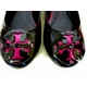 【Tory Burch】REVA BALLERINA FLAT☆ブラックエナメル/ピンク★US7