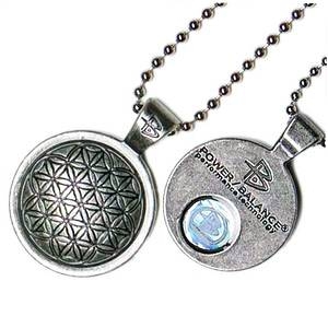 POWER BALANCE Zinc Alloy Pendants(パワーバランス ネックレス/シルバー)