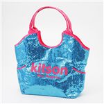 kitson(キットソン) スパンコール トートバッグ Sequin Tote Bag アクア