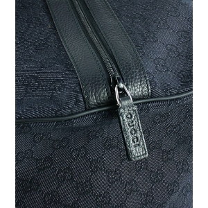 【アウトレット】GUCCI （グッチ）GGキャンバスボストンバッグ・収納ポーチ付 105671 ブラック 第3画像