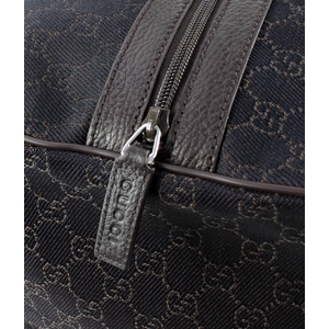 【アウトレット】GUCCI （グッチ）GGキャンバスボストンバッグ・収納ポーチ付 105671 ブラウン 第3画像