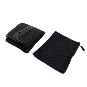 【アウトレット】GUCCI （グッチ）GGキャンバスボストンバッグ・収納ポーチ付 105671 ブラウン 第4画像