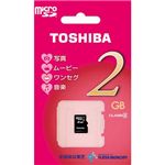 TOSHIBA Class4Ή 2GB SD-MF002G imicroSD[J[hj