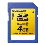 ELECOM Class10 SDHCJ[h 4GB MF-FSDH04GC10