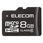 ELECOM class6Ή microSDHC[J[h[8GB] MF-MRSDH08GC6