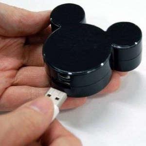Rix（リックス） iCharger Disney ディズニー ミッキーマウス シルエット型 家庭用コンセント （AC） 充電器 海外対応 （ピンク） RX-DNYACPK 【2個セット】