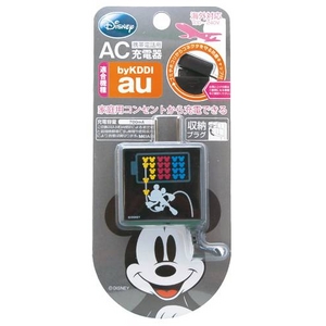 Rix(リックス) ディズニー (Disney) 家庭コンセント (AC) 充電器 au対応 (ミッキーマウス) RX-DNY415MKY 【2個セット】