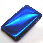Rix（リックス） iPhone3GS/3G対応 カラーシールド （背面カバー） 液晶フィルム付き （メタルブルー） RX-IPCCPH2BL 【2個セット】