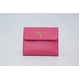 サフィアーノレザー　二つ折り財布（小銭入れ有） ピンク 1MO170　BEGONIA　SAFFIANO METAL